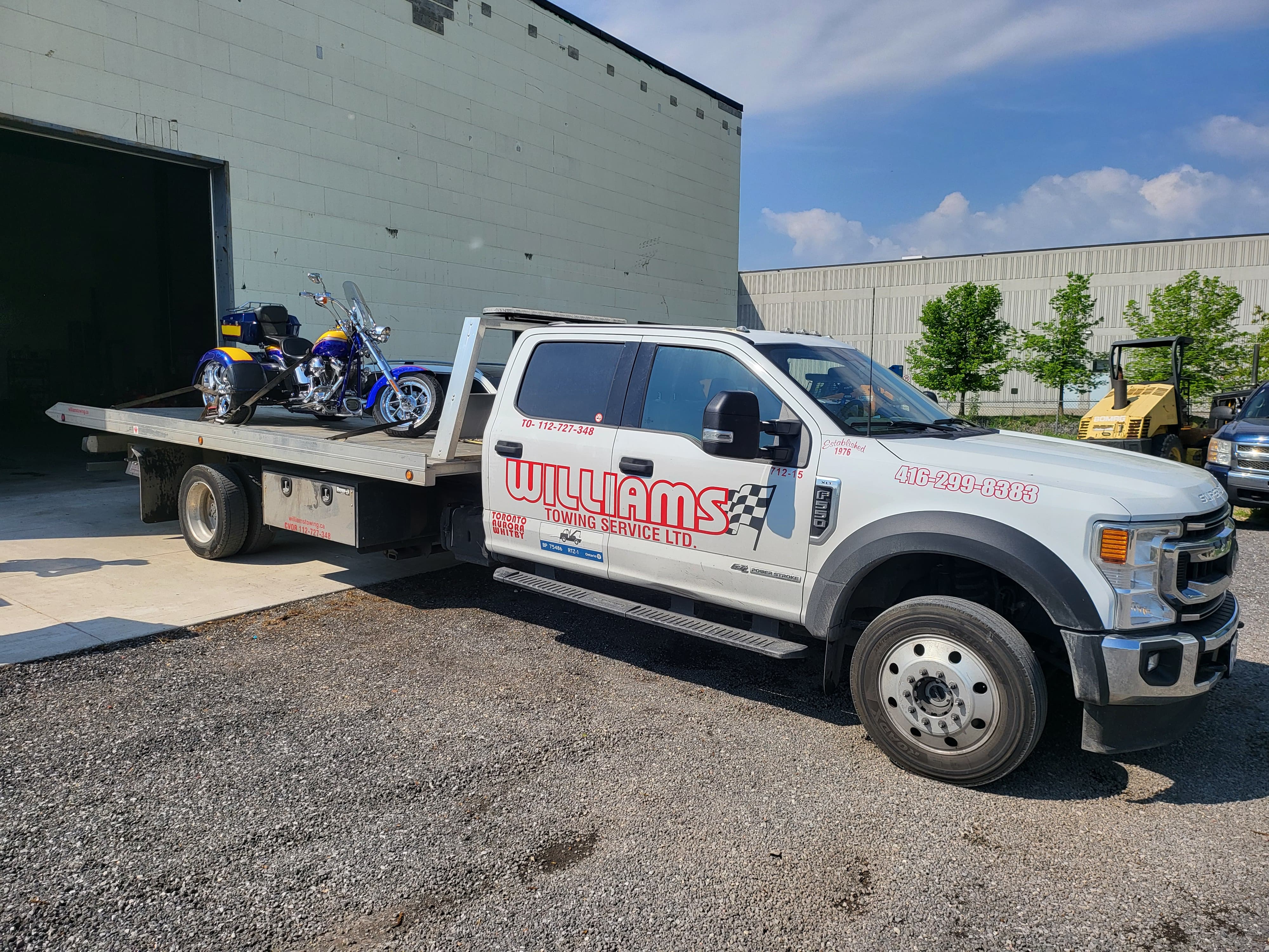 Williams Towing - 24/7 Motorcycle Towing & Emergency Assistance in Toronto